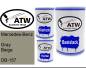Preview: Mercedes-Benz, Gray Beige, DB-157: 500ml Lackdose + 500ml Klarlack + 250ml Härter - Set, von ATW Autoteile West.
